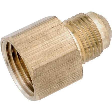 Tube Coupling, 38 In, Flare X FNPT, Brass